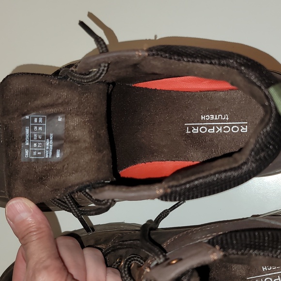 Rockport sz 8 brown leather boot - Picture 7 of 12